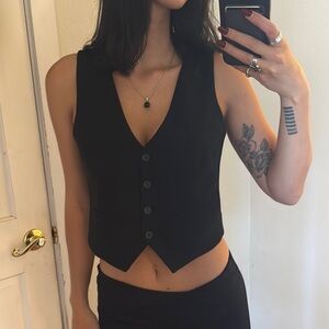 Halogen Classic Black Vest